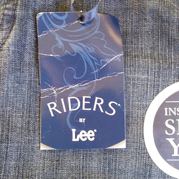NEW Premium Riders by Lee Instantly Slims You Jeans 10P Blue - Picture 7 of 16